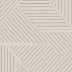 Elba - Geometric Wood Panel Wallpaper - Cream - Last Roll