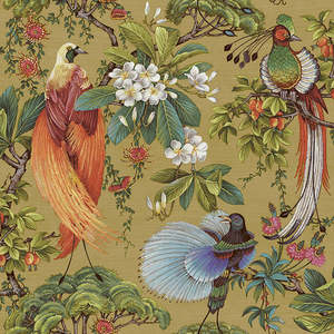 Cascading Gardens: Yasuni Wallpaper - Ochre - Discontinuing