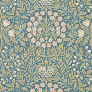 Daisy & Oak Wallpaper - Powder Blue / Blush