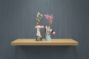 Nobile Architects Textured Heavy Weight WIDE Vinyl Wallpaper - Denim Grey