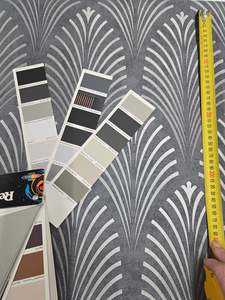 Clearance: Pop Style Art Deco - Metallic Wallpaper - Grey - 48 Rolls due July 2026