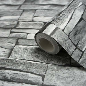Sample - Stone Works Smooth Wallpaper - Light