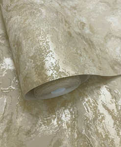 Sample - Calacatta Marble Bead Wallpaper - Beige