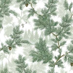 Sample - Sommargläntan Wallpaper - Green