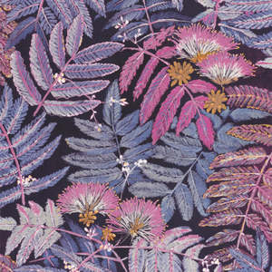 Botanica Albizia Wallpaper - Purple and Pink