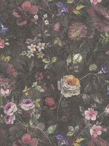 Clearance: Secret Garden Wallpaper - Black - WIDE -12 Rolls Due September