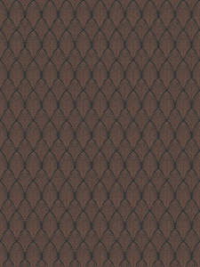 Clearance: Pop Style Art Deco Brown Wallpaper - 36 Rolls Due in September