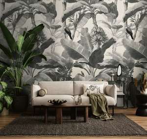 As Creation: The Wall 4 - Wallpaper Panel - Monochrome Jungle