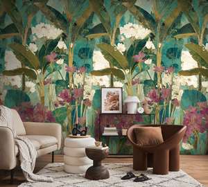As Creation: The Wall 4 - Wallpaper Panel - Painterly Tropics
