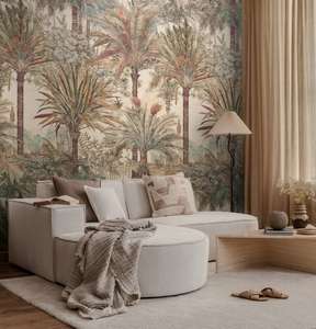 As Creation: The Wall 4 - Wallpaper Panel - Subtle Palms