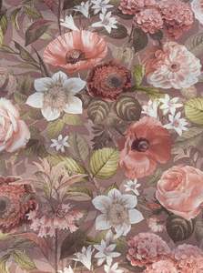 Olivia Floral Wallpaper – Rose