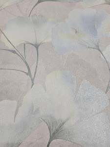 Elara Ginkgo Wallpaper – Aqua Blue