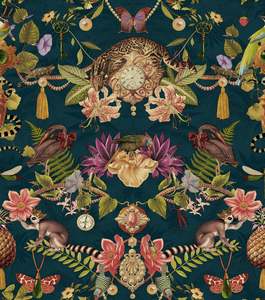 Bohème – Curio Wallpaper – Dark Teal