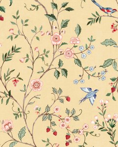 Yellow Wallpaper: Bucolic Wallpaper - Buttercream