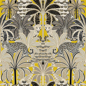 Tropical Mirage Wallpaper - Yellow Gold