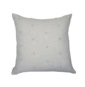 Mason Bee Linen Cushion - Sky Grey