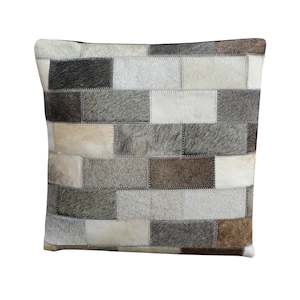 Tiled Hide Cushion