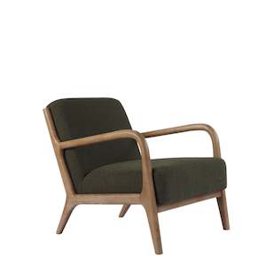 Chairs: LUCA OCCASIONAL CHAIR WITH WASHED OAK FRAME