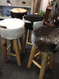 Chairs: Hide Bar Stools - 70cm