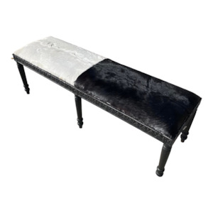 Chairs: 150cm Cow Hide Bench