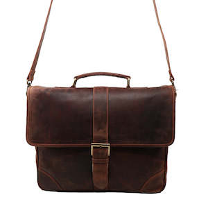Bags: STOCKMAN 15" LAPTOP BRIEF BAG - Caramel