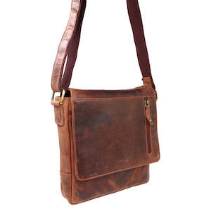 Bags: STOCKMAN SMALL MESSENGER BAG - Caramel