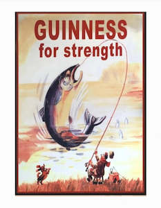 Large Retro Metal "Strength" Wall Sign 50x70cm