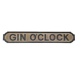 Gin O'Clock Sign