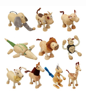 Kids Umbrellas: WOODEN ANIMAL TOY