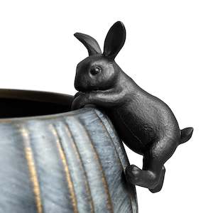 Vases Planters: RABBIT HANGING RIM III – MATT BLACK