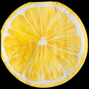 Kitchen Linen: Lemon Napkins Yellow