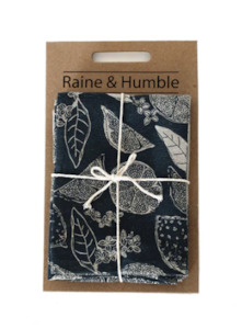 Kitchen Linen: Lemon Marmalade Tea Towel S/2 Dk Slate