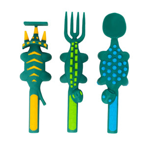 Constructive Eating: Constructive Eating - Dinosaur Cutlery