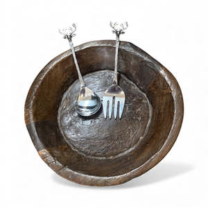 Tableware: Stag Head Salad Servers