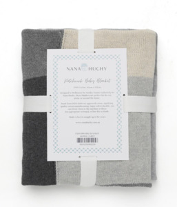 Patchwork Baby Blanket - Grey
