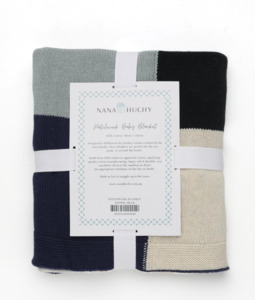 Patchwork Baby Blanket - Blue