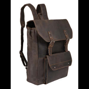 Leather Backpack Austin - Brown