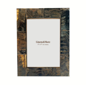 Ornaments: SHADES OF EARTH GENUINE HORN FRAME 5x7″