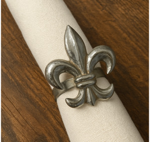 Tableware: Fleur De Lis Napkin Ring