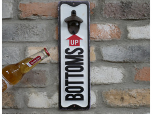 Cast Iron Bottoms Up Bottle Opener