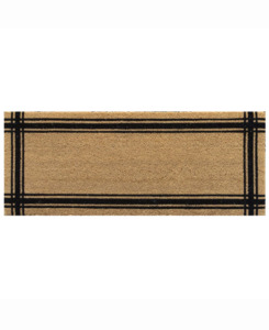 Black Border Coir Doormat