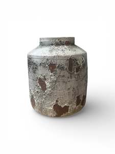 Rustic Small Stone Washed Vase