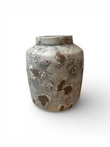 Rustic Medium Stone Washed Vase