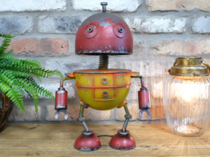 Ornaments: Yellow And Red Robot