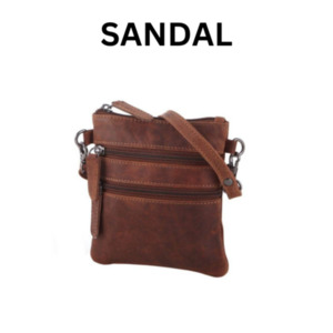 Greenwood Leather Leather Sling Bag Kempsey - SANDAL