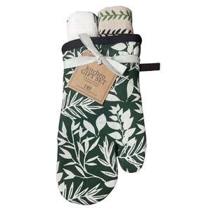 Oven Mitt Gift Set - Garden Greens