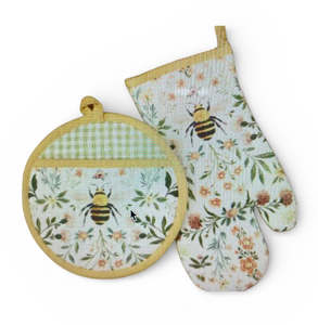 All: Oven Mitt - Honey Bee Meadow