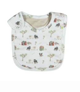 Kids Umbrellas: Farm Muster Reversible Bib