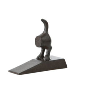 Bathroom: Dog Tail Door Wedge