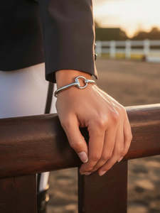 All: Solid sterling silver bit bracelet
